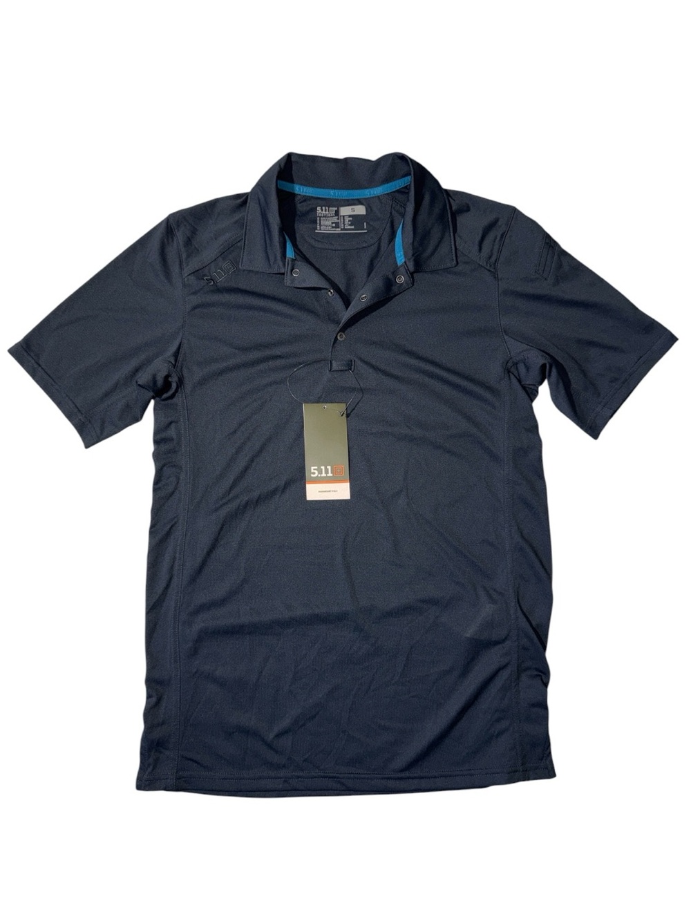 NEW 5.11 Tactical mens S Small paramount polo 724 dark navy snap shirt NWT